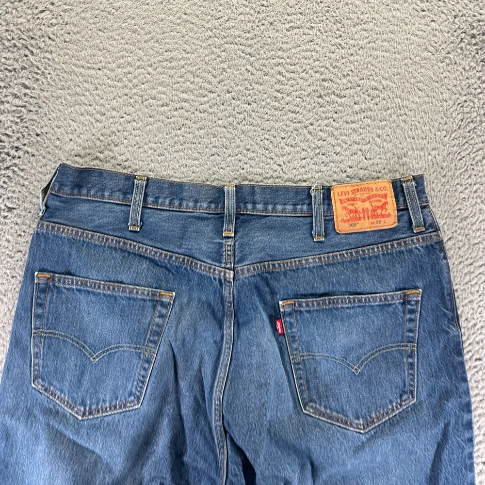Levi's 569 Shorts Mens 38 Blue Cotton Denim Bermuda‎ Skate Faded Workwear Summer